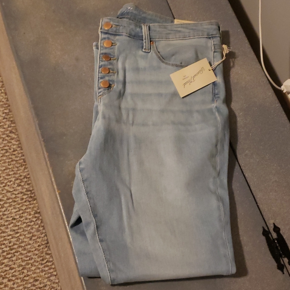 NEW button fly jeans